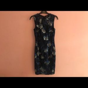 White House Black Market Navy Lace Dress
